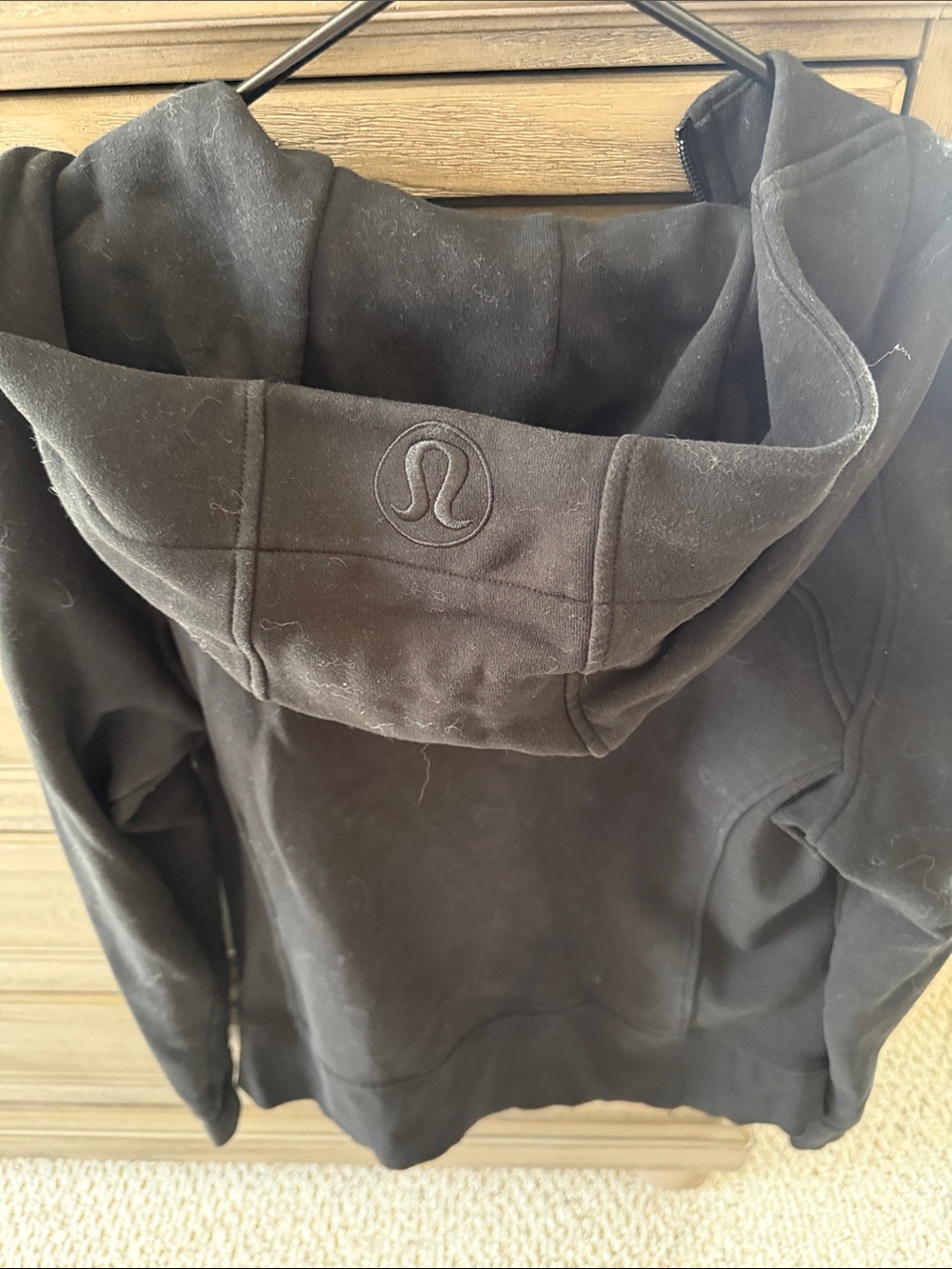 lululemon athletica Black Hooded Zip Sweatshirt - Picture 2 of 2